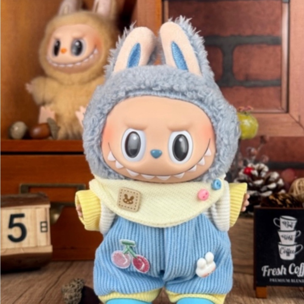 Adorable Blue and Gray outfit (doll not included)